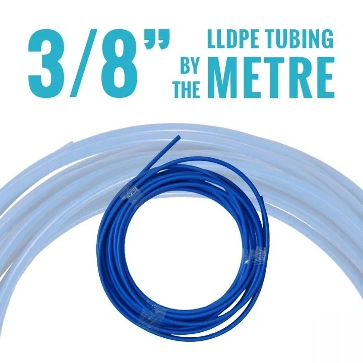 LLDPE TUBING - 3/8" ID x .25" OD (BLUE) PER METRE