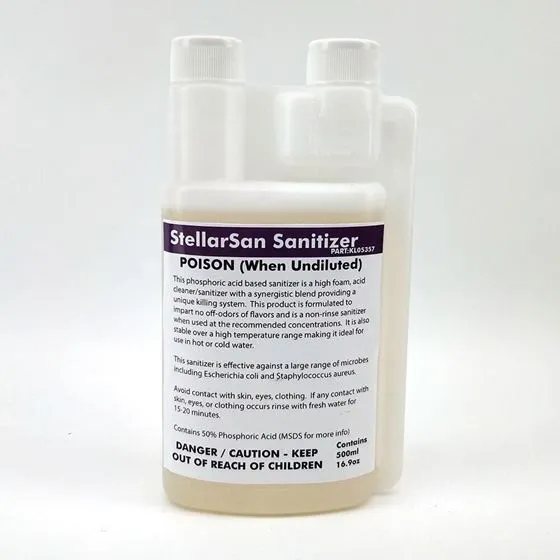 StellarSan Sanitiser 500ml - (Phosphoric Based) (similar to StarSan)