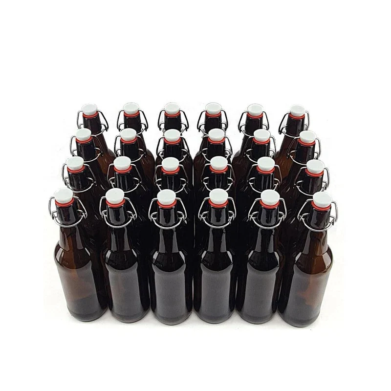 Amber Flip Top Bottles 500ml