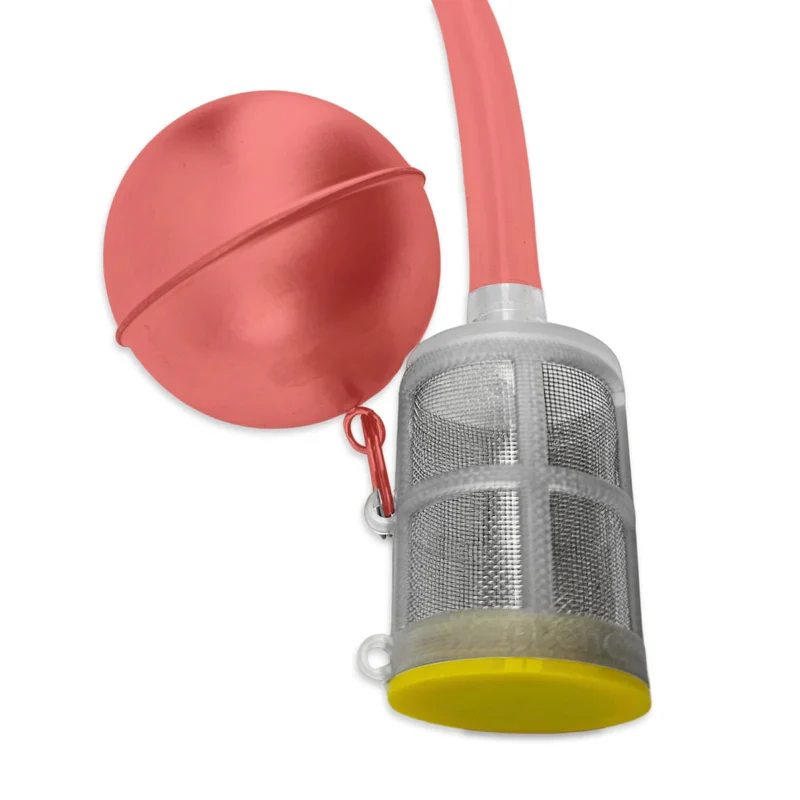 Yellow Weighted Floating Dip Tube Filter - Gen2