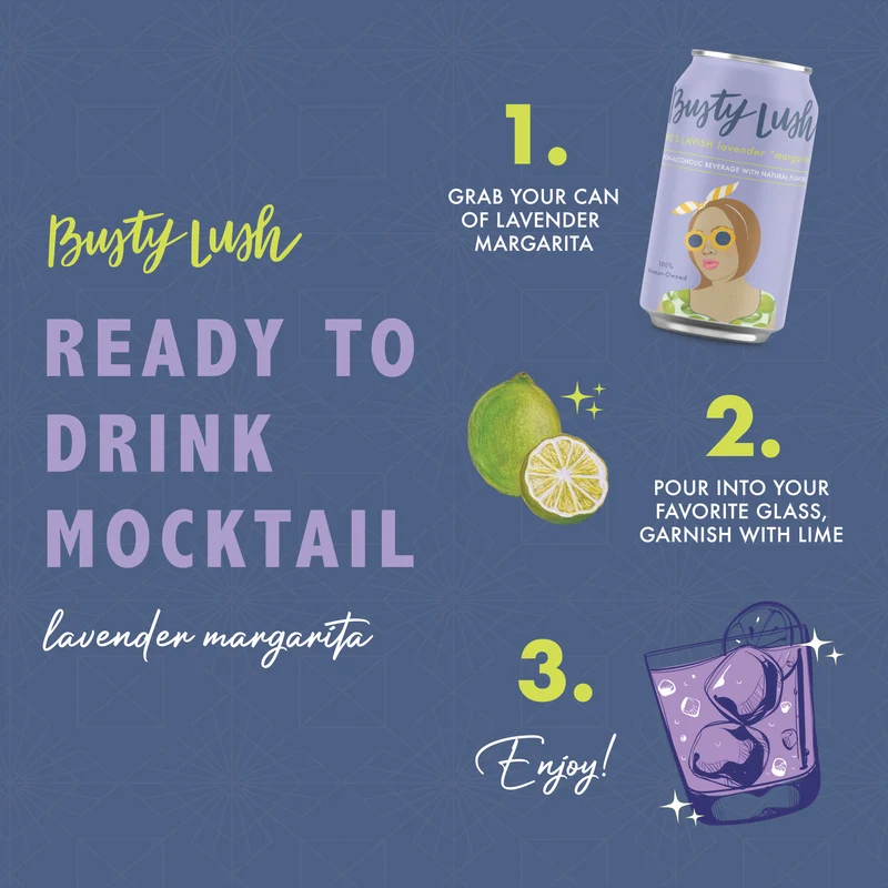 She's Lavish Lavendar Margarita Craft Mocktail 12-Pack