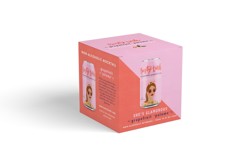 She's Glamorous Grapefruit Paloma Craft Mocktail 12-Pack