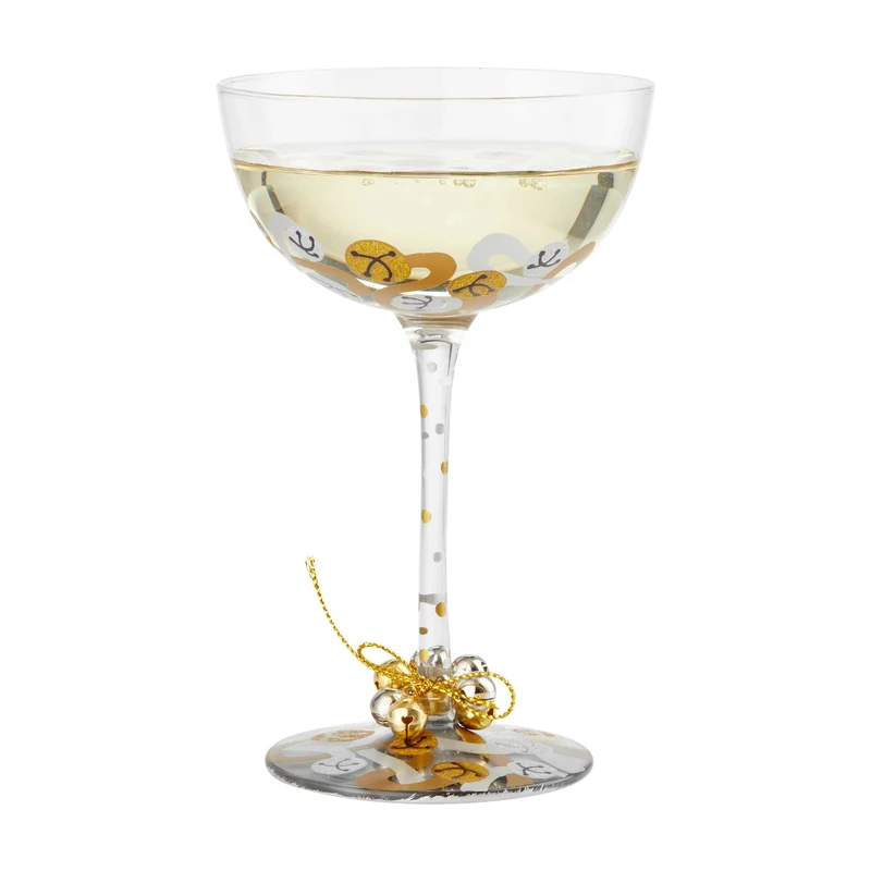 Jingle Bells Coupe Glass by Lolita