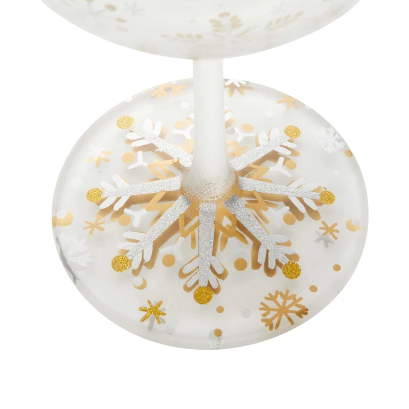 First Snowflakes Coupe Glass by Lolita