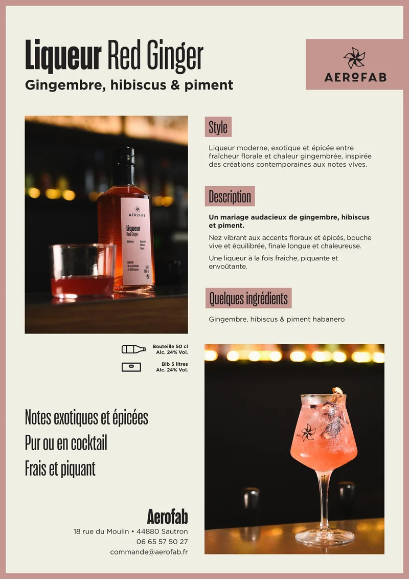 Liqueur Red Ginger (50 cl)