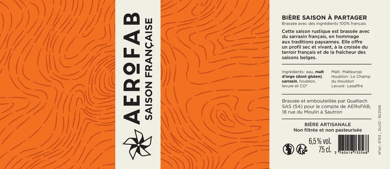 Bière Saison Sarrasin (75 cl)