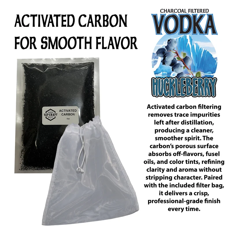 Huckleberry Vodka Recipe Kit – DIY Flavored Vodka Kit - Carbon Filtering
