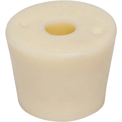 Size #7.5 Drilled Rubber Stopper