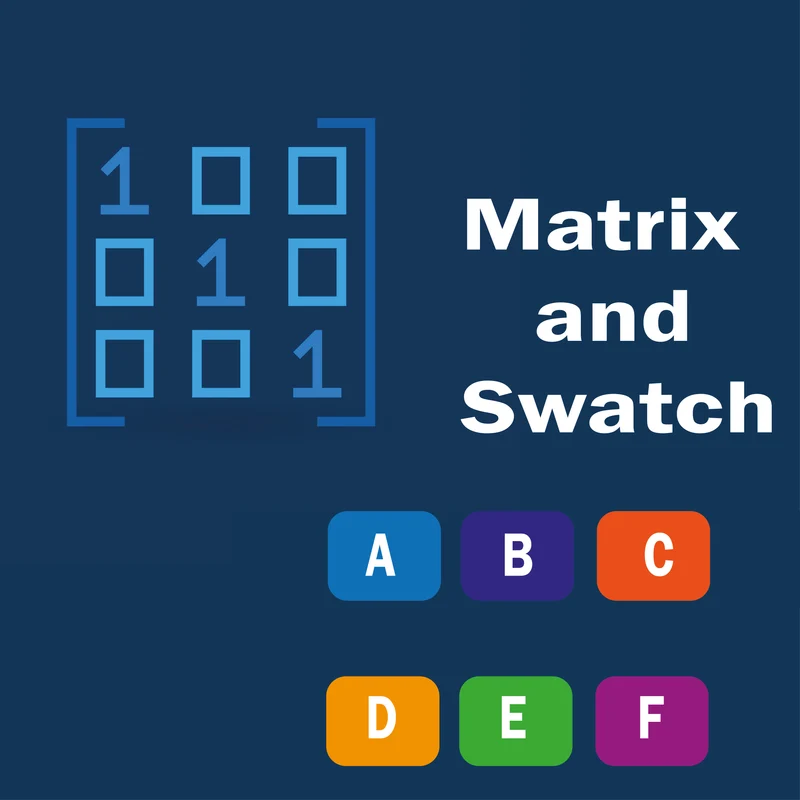 Variants Grid/Matrix layout with swatch (3 Options)