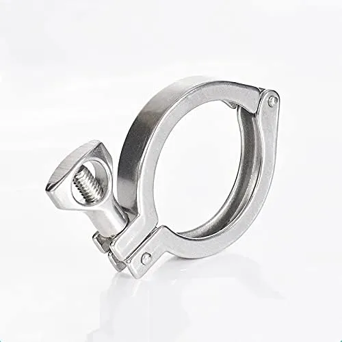 1.5" Sanitary Tri Clamp with Gasket - 5 Pack