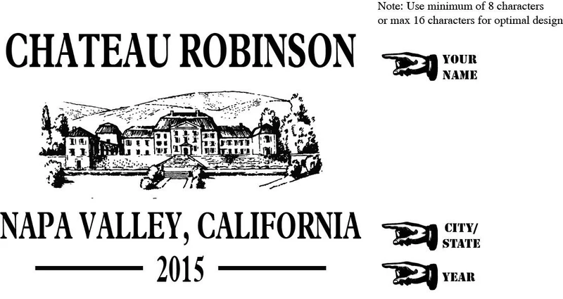 'Chateau Robinson' Oak Barrel With Stand- Personalized