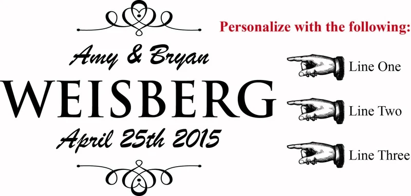 Wedding Signature Barrel Head with Iron Stand - Personalized