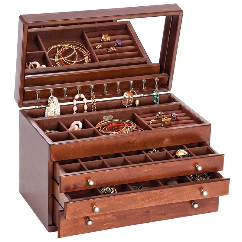 Brigitte Wooden Jewelry Box