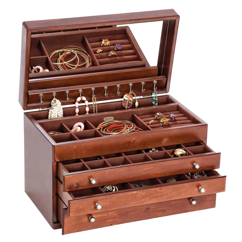 Brigitte Wooden Jewelry Box