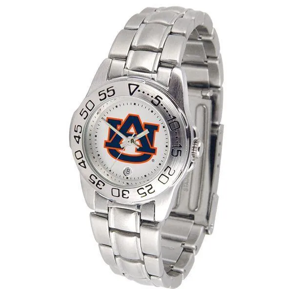 Auburn Tigers Ladies Steel Band Sports Watch