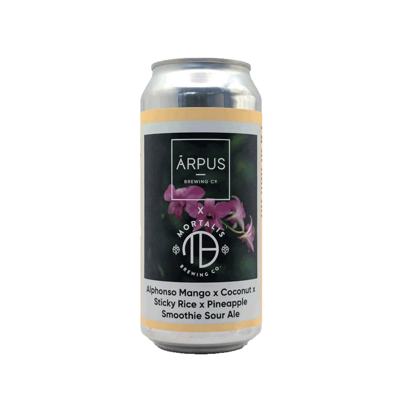 Ārpus collab' Mortalis - Alphonso Mango x Coconut x Sticky Rice x Pineapple Smoothie Ale - 44cl | Smoothie Sour