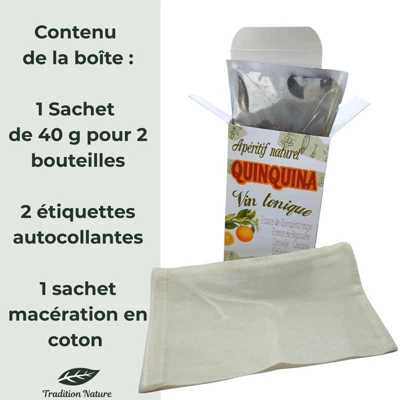 Quinquina sachet pour apéritif maison