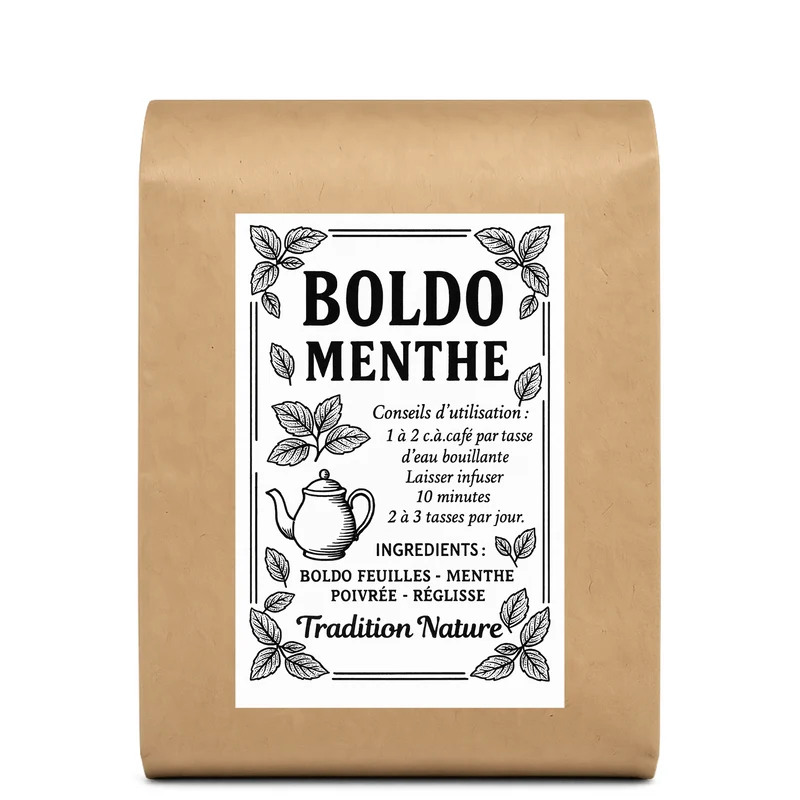 Boldo Mix menthe réglisse | Tisane feuilles coupées