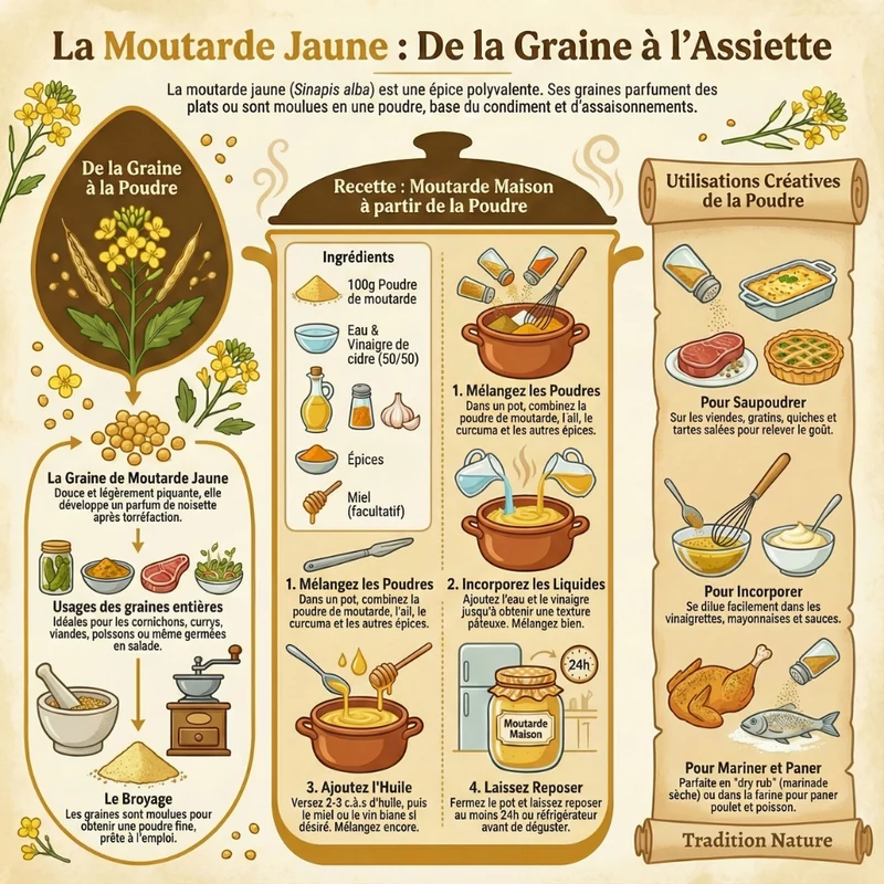 Moutarde jaune graines