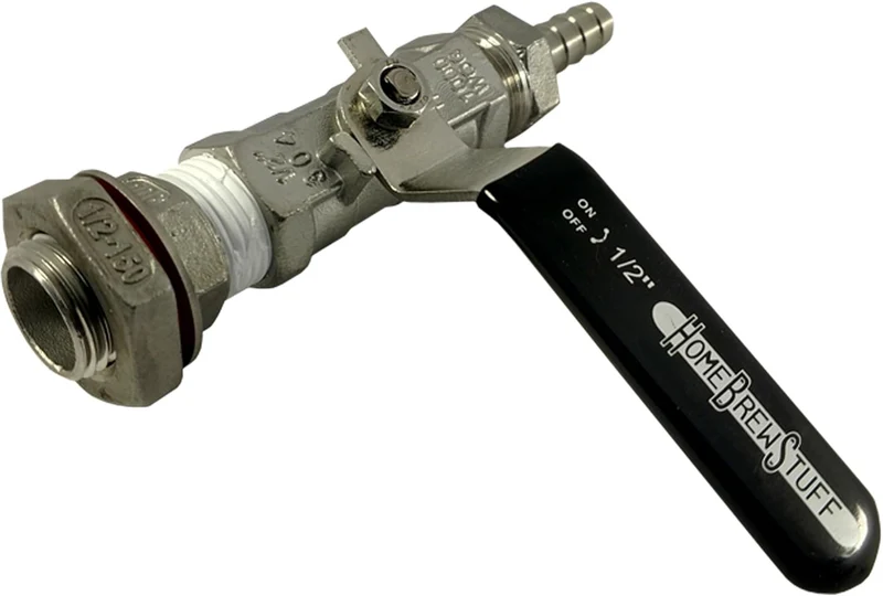Compact Valve w/ Weldless Fitting & 3/8" Hose Barb