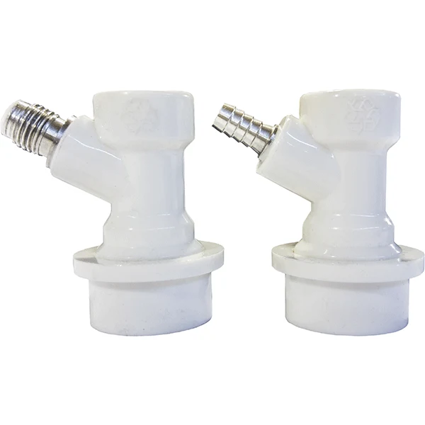 Gas Side Ball Lock Fitting - Barbed or Flared