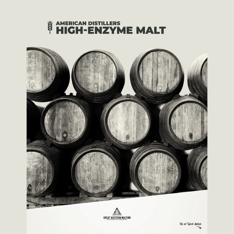 6-Row Distiller's Malt | High-Enzyme Base Brewing Malt