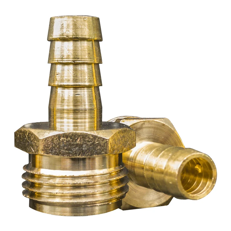 Male Garden Hose Thread (GHT) x 1/2" Barb Fitting