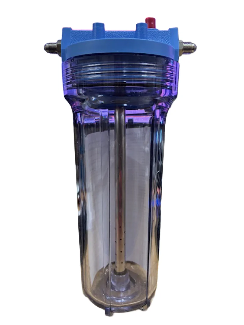10" Hop Randall Inline Beer Infuser – Clear Housing – 2 Connection Options
