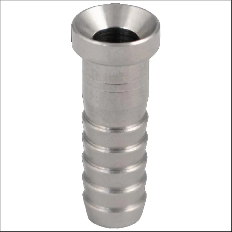 1/4" Barb X 1/4" FFL Flare Swivel Adapter Stainless Steel Fitting