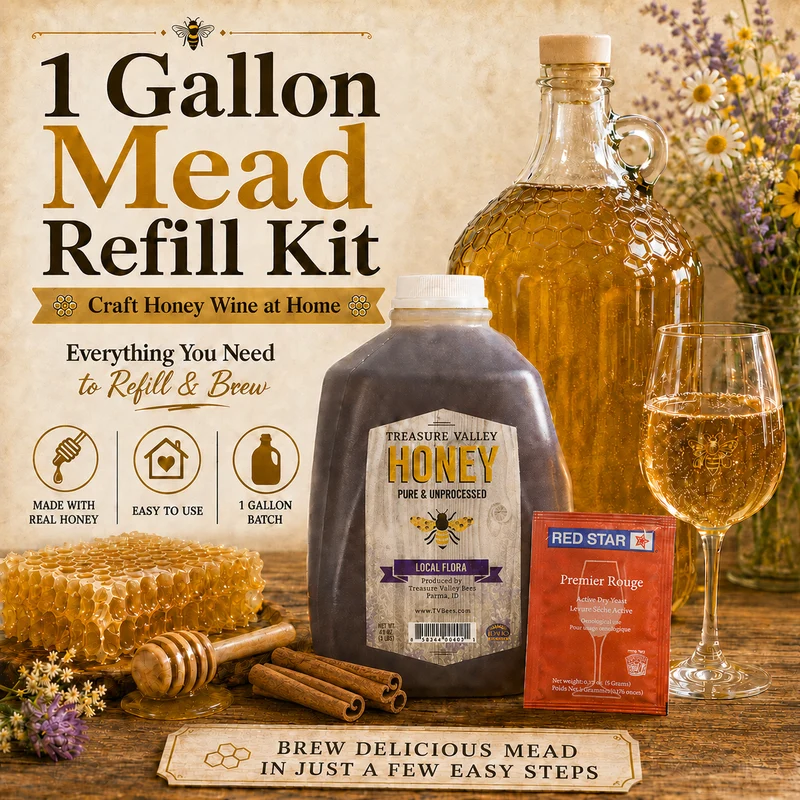 One Gallon Spiced Honey Mead Recipe Refill Kit