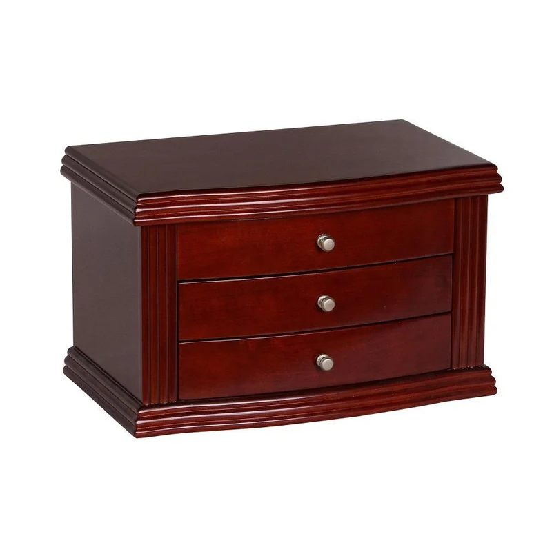 Georgia Wooden Jewelry Box in Walnut Finish