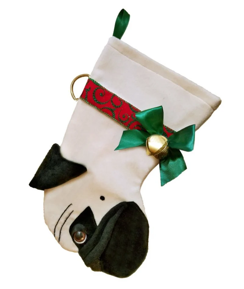 Pug Christmas Stocking