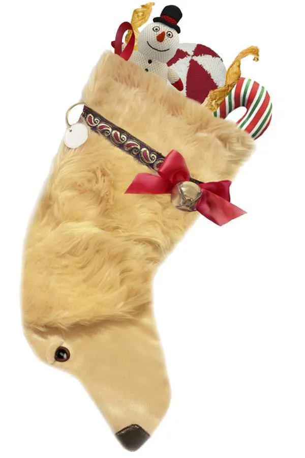 Golden Retriever Christmas Stocking