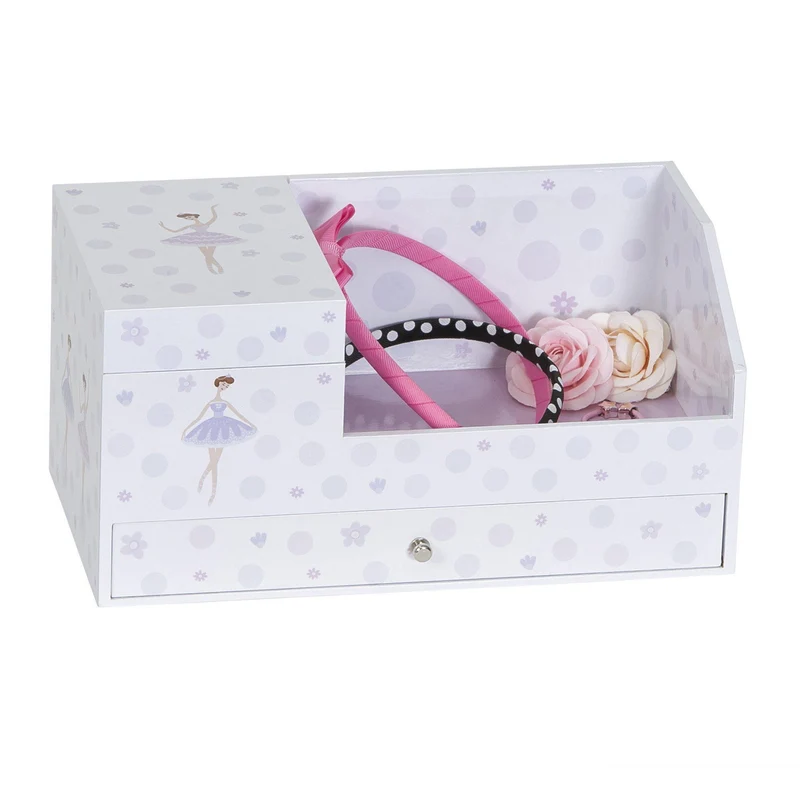 Bethany Girl's Musical Ballerina Jewelry Box & Organizer