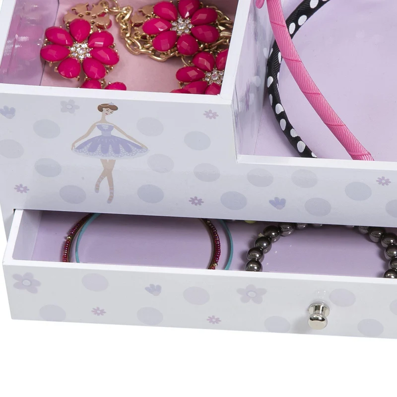 Bethany Girl's Musical Ballerina Jewelry Box & Organizer