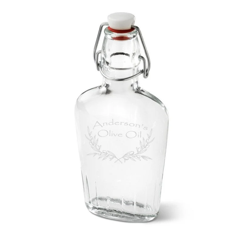 Olive Oil Glass Bottle - Personalized
