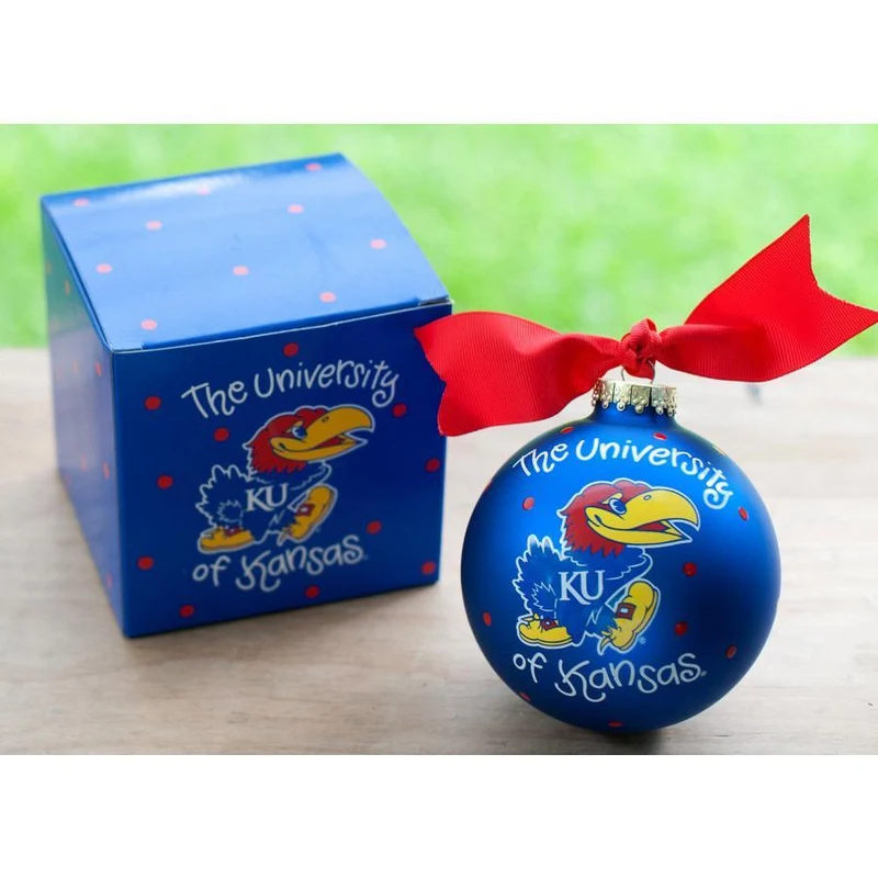 University of Kansas Christmas Ornament