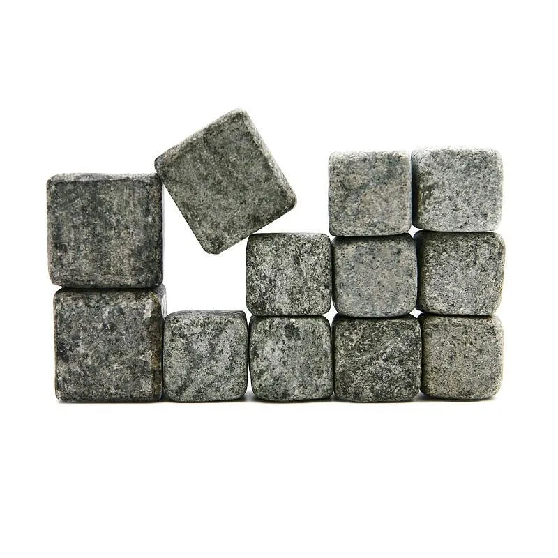 Sparq Soapstone Whiskey Rocks - Mixed Set of 12