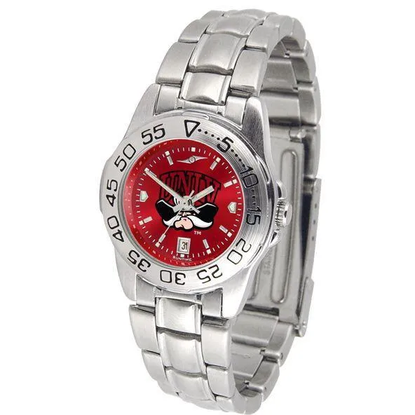 Nevada Las Vegas Rebels Ladies AnoChrome Steel Band Sports Watch