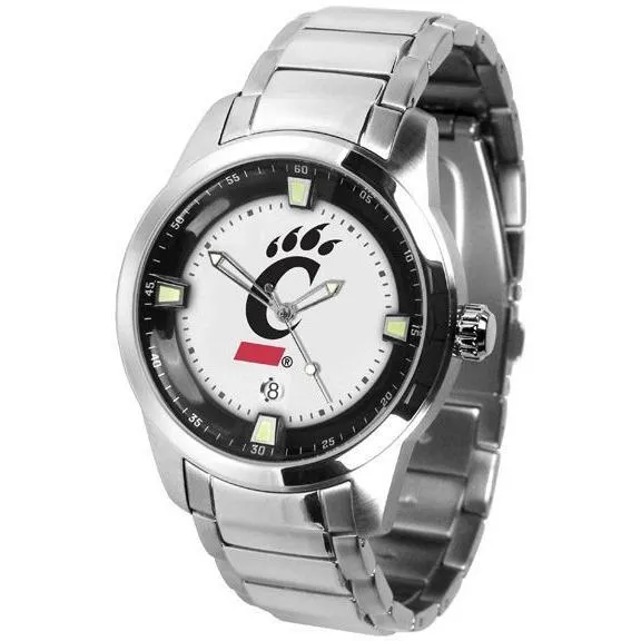 Cincinnati Bearcats Men's Titan Stainless Steel Band Watch