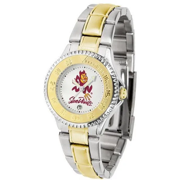 Arizona State Sun Devils Ladies Competitor Two-Tone Band Watch