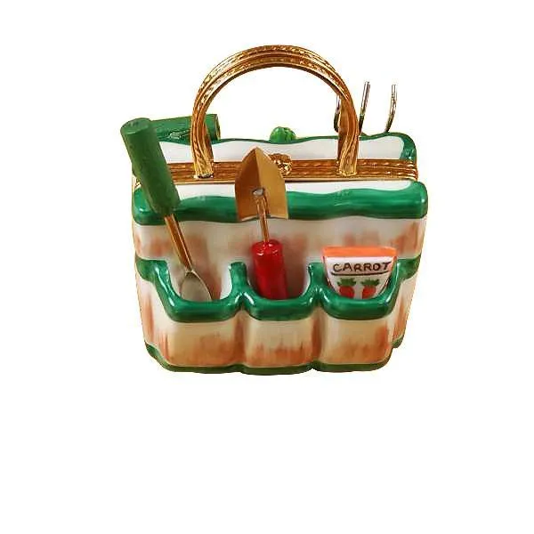 Garden Bag with Tools Limoges Box by Rochard™