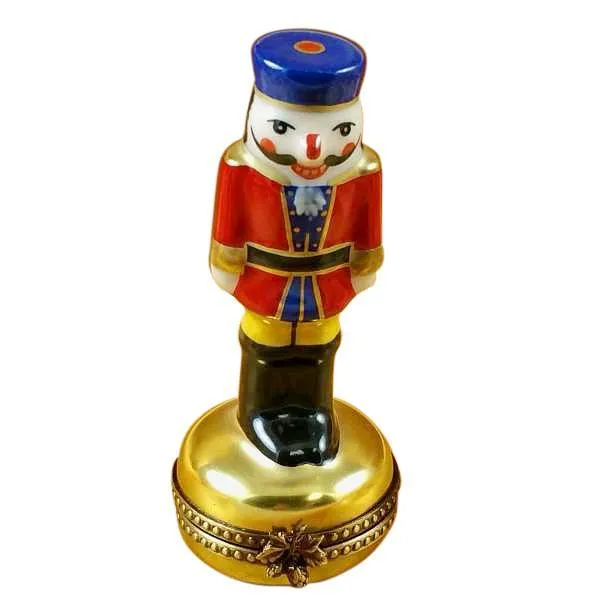 Nutcracker On Gold Base Limoges Box by Rochard™