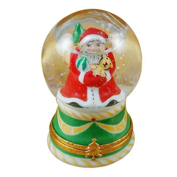 Santa In Globe Limoges Box by Rochard™