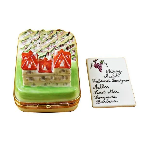 Vineyard With Wine List Limoges Box by Rochard™