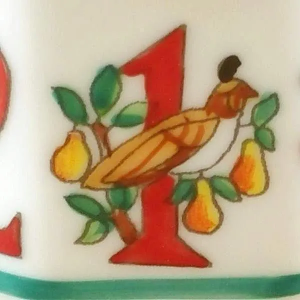 12 Days of Christmas Limoges Box with Removable Wreath by Rochard™