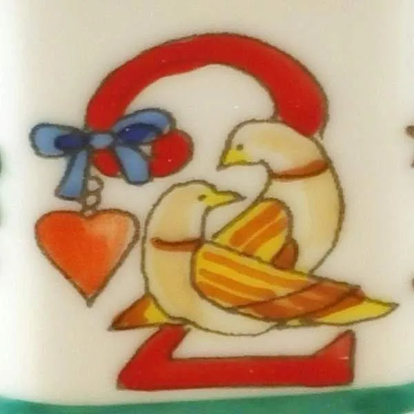 12 Days of Christmas Limoges Box with Removable Wreath by Rochard™