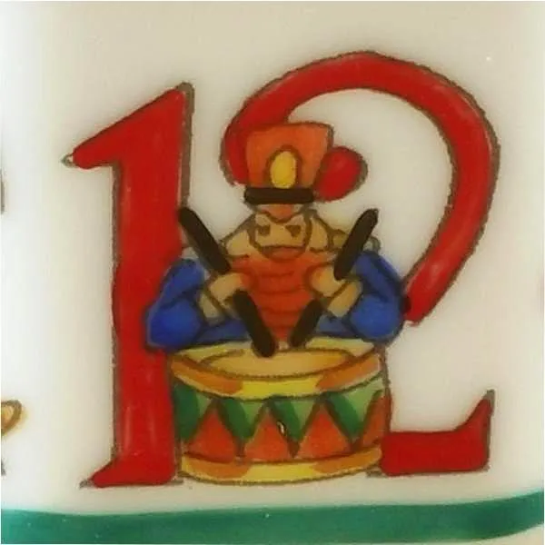 12 Days of Christmas Limoges Box with Removable Wreath by Rochard™