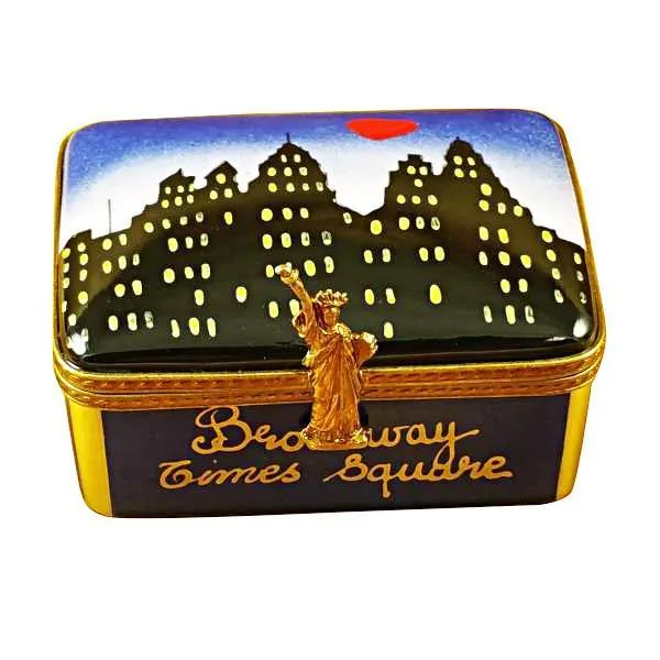 New York Skyline By Night Limoges Box by Rochard™