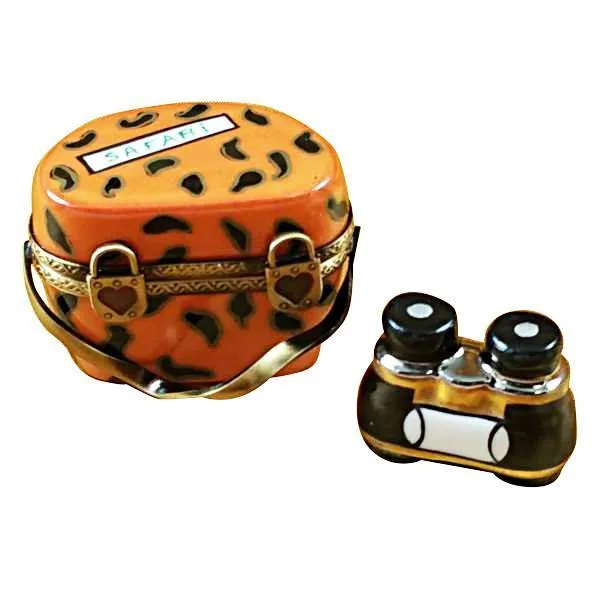 Safari Binoculars Limoges Box by Rochard™